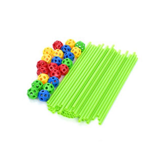 Дитячий конструктор-намет 3D Tent Series 137-2(Green) 68 деталей, каркасний | Зображення 1
