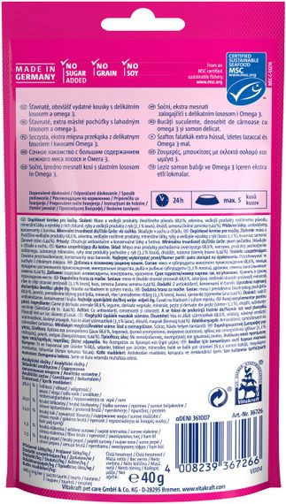 Ласощі для котів з лососем Vitakraft Yums Salmon, 40 гр | Зображення 1