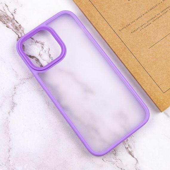 TPU+PC чохол Metal Buttons для Apple iPhone 14 Pro Max (6.7") Бузковий | Зображення 3