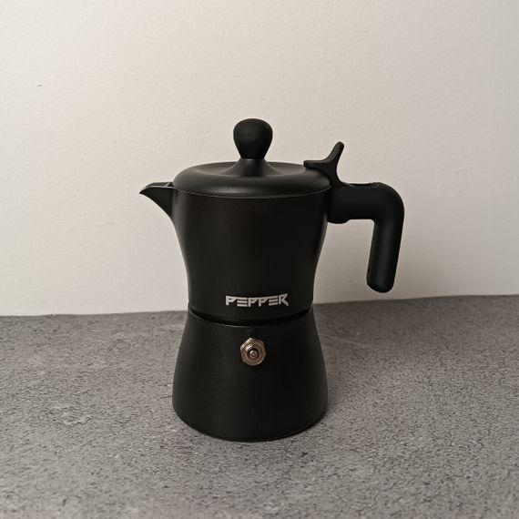 Гейзерна кавоварка PR-2242 Чорна Перлина 100 мл. PEPPER | Зображення 1