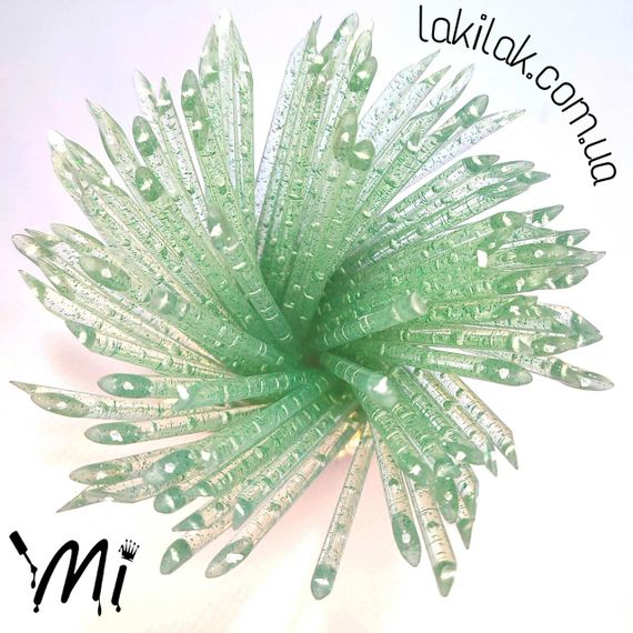 Зеленые пластиковые апельсинові палички Mi 33шт (9,5см)