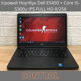 Игровой Ноутбук Dell E5450 + Core I5-5300u IPS FULL HD 8/256