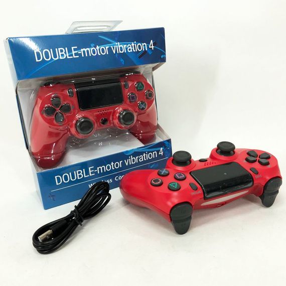 Джойстик DOUBLESHOCK для PS 4, игровой беспроводной геймпад PS4/PC аккумуляторный джойстик. Цвет: красный IX-61 | Зображення 2