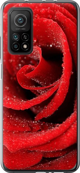 Чехол на Xiaomi Mi 10T Pro Красная роза "529u-2679-17620"