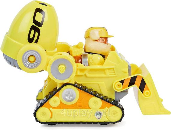 Щенячий Патруль в кино Бетономешалка бульдозер и фигурка Крепыша Paw Patrol Rubble’s Deluxe Movie Vehicle | Зображення 3