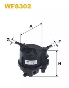 Фільтр паливний TOYOTA AYGO, MAZDA 2, WIXFILTRON (WF8302)