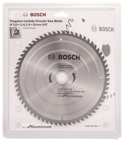 Диск Bosch пиляльний Eco for Aluminium 210x2.4x30-64T (2.608.644.391) | Зображення 1