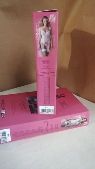 Корсет Obsessive Alissium corset & thong M/L (мятая упаковка!!!) | Зображення 1