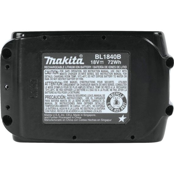Аккумулятор для продукции Makita LXT BL1840B, 18 В, 4 А⋅год (632F07-0) | Зображення 4