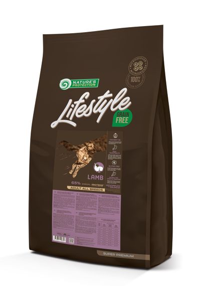 Сухий беззерновий корм з ягнятиною для дорослих собак всіх порід Lifestyle Grain Free Lamb Adult All Breeds 10кг