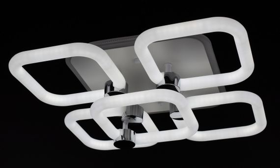 Люстра світлодіодна стельова LED світильник для квартири на стелю лед з пультом 26949 Білий 12х39х39 см. | Зображення 1