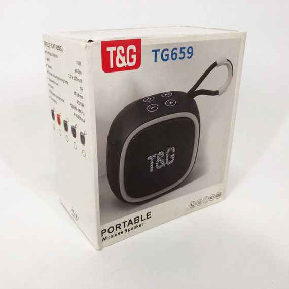 Портативна Bluetooth-колонка TG659 із ремінцем. WX-455 Колір: чорний | Зображення 8