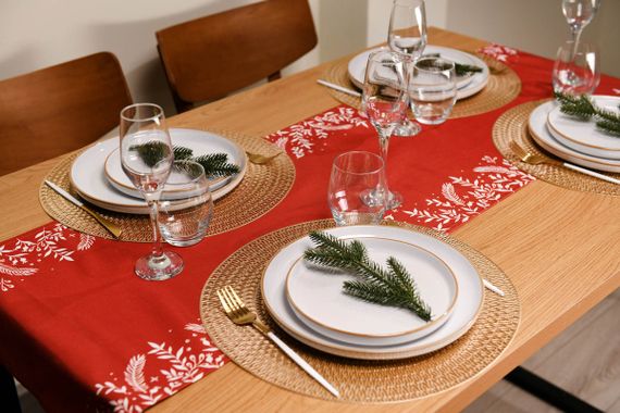 Раннер Ardesto Happy Holidays ART01HR 40х140 см красный | Зображення 3