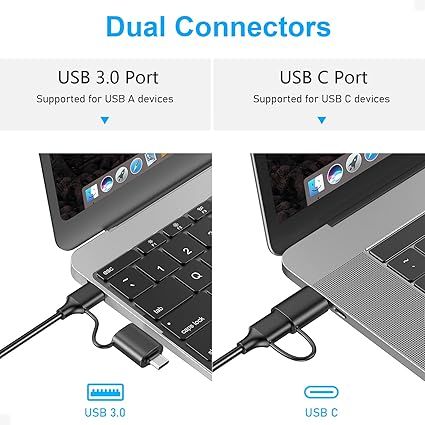 SD-карта, Beikell 4 или 1-дюймовая (USB и USB C) USB C, Micro SD, SD-карта OTG, SD/SDHC/SDXC/MMC/Micro SDXC/MS/MS Pro/CF, версия Windows, ОС (B6316) | Зображення 3