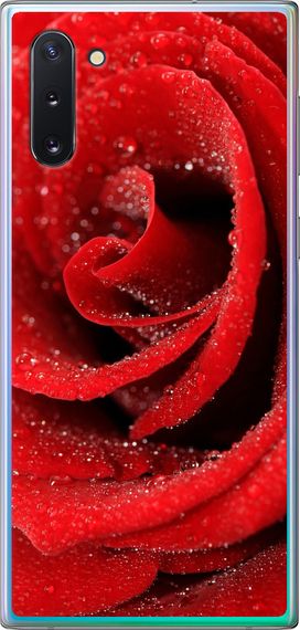 Чехол на Samsung Galaxy Note 10 Красная роза "529u-1718-17620"