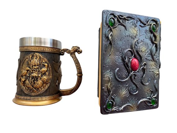 Подарунковий набір Кухоль 3D Скандинавські Боги та Блокнот 3D «Лісовий Грімуар Лиси» | Зображення 1