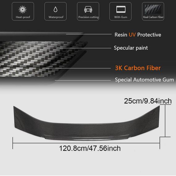 Спойлер V2 (Карбон) для Ауди A7 2018- рр | Зображення 5