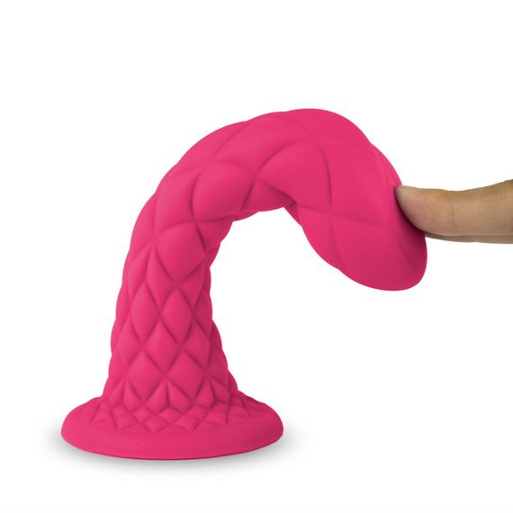 Фалоімітатор SilexD Fantasy Liquid Silicone Dreamy 7in Purple, Рожевий | Зображення 2