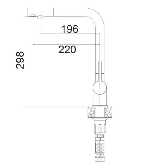 Кухонний змішувач Fabiano FKM 31.40 SS Inox 8231.401.0070 | Зображення 3