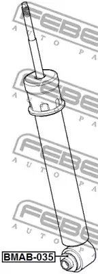 Сайлентблок заднього амортизатора BMW X3/X5 00-13, FEBEST (BMAB035) | Зображення 1
