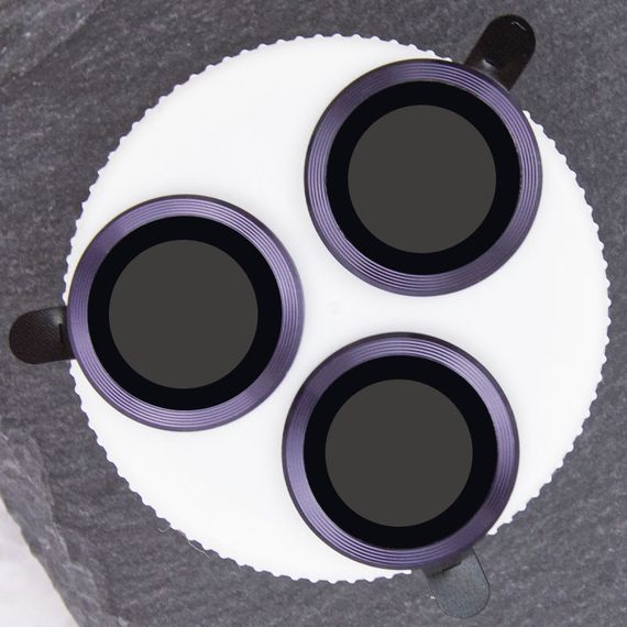 Захисне скло Metal Classic на камеру (у упак.) для Apple iPhone 14 Pro (6.1") / 14 Pro Max (6.7") Темно-Фіолетовий / Deep Purple | Зображення 2