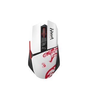 Миша ігрова бездротова A4-Tech Bloody R36 Ultra (Naraka), біла з малюнком