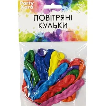 Набір латексних кульок Спіраль Party Хата 1111-5643 10 шт Різнокольоровий shop (4823118900668)