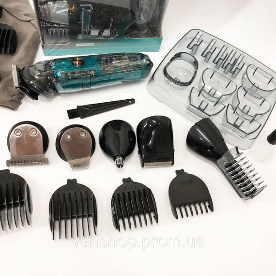Машинка для стрижки волосся без шуму VGR V-102 5 в 1, Універсальна машинка для стрижки голови та бороди XG-37 | Зображення 4