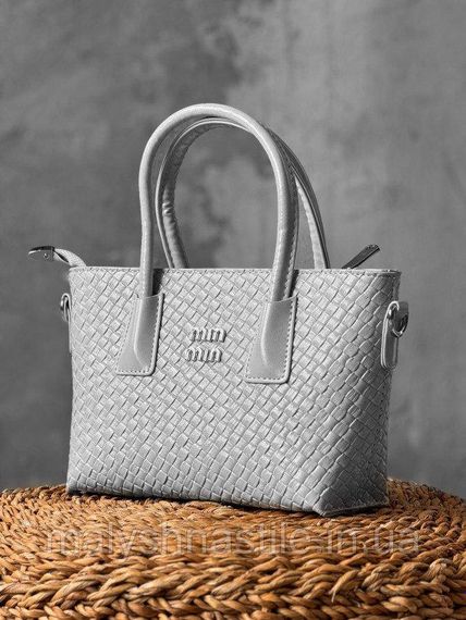 Женская сумка Miu Miu grey 4 ДЛ7329 | Зображення 1