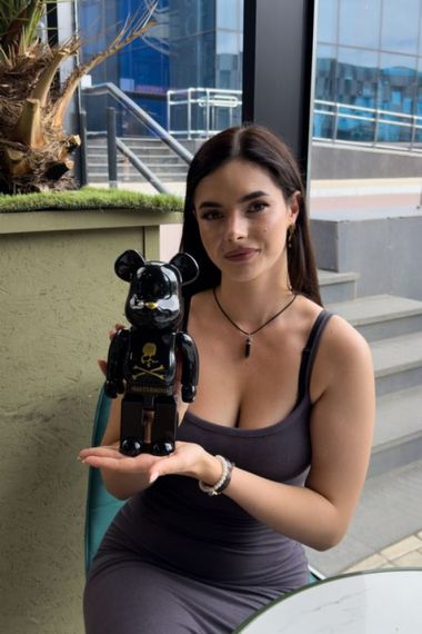 Bearbrick Mastermind дизайнерська статуетка ведмідь Беарбрік 28 см mb015 чорна | Зображення 2