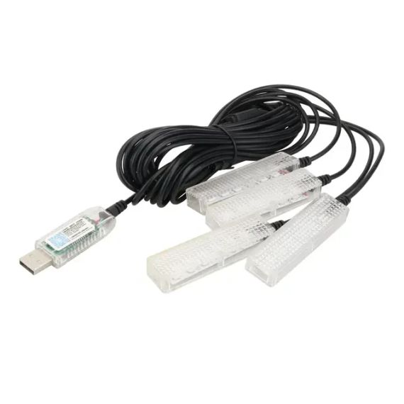 Автомобільна RGB-підсвітка салону з підтримкою програми 4 шт USB | Зображення 4