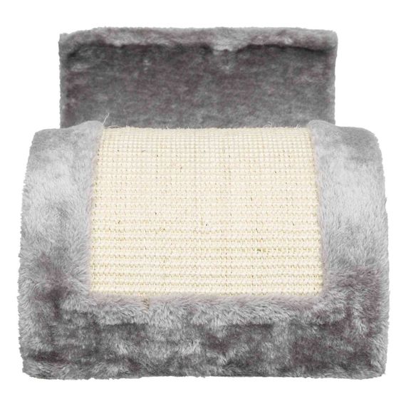 Дряпка-хвиля Trixie Wave для котів плюш/сизаль сіра 29x18x50 см | Зображення 1