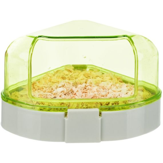 Туалет Trixie для гризунів кутовий з лопаткою пластиковий 14x8x11 см | Зображення 4