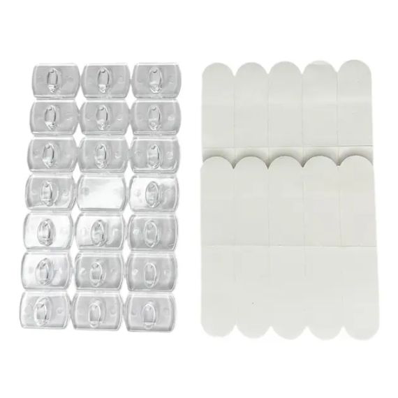 Набір гачків, що самоклеяться 1,3х1,8 см для гірлянд і декору, не залишають слідів  (20шт) | Зображення 2