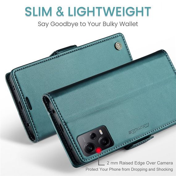 Кожаный чехол-книжка Retro Case для Xiaomi Redmi Note 12 Pro 5G / Poco X5 Pro цвет Зелёный | Зображення 4