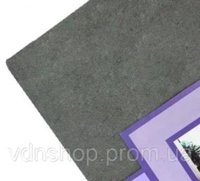 Темно-серая Простынь махровая на резинке с наволочками Anisa (220х240+30 см)