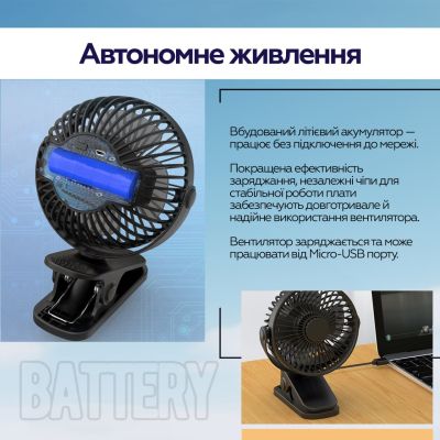 Вентилятор XoKo XK-P6-BK | Зображення 5