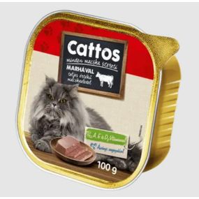 Cattos Паштет для котів зі смаком яловичини, 100 г