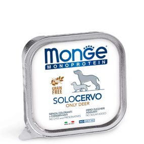 Корм Monge Monoprotein Dog Solo Deer вологий монопротеїновий з оленіною для собак усіх порід 150 гр