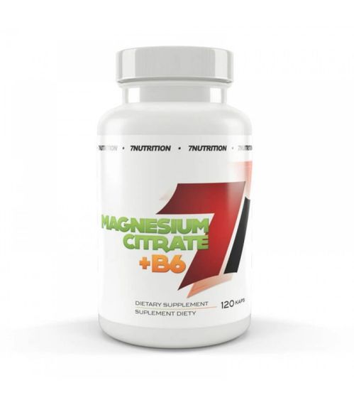 Магний + Витамин B6 7 Nutrition Magnesium Citrate 700 mg + B6 3 mg, 120caps
