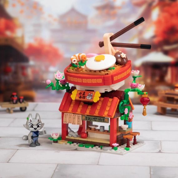Конструктор Pantasy Kung Fu Panda Кунгфу Панда Міні Вид на вулицю - Раменна крамниця Чжена (86506) | Зображення 1