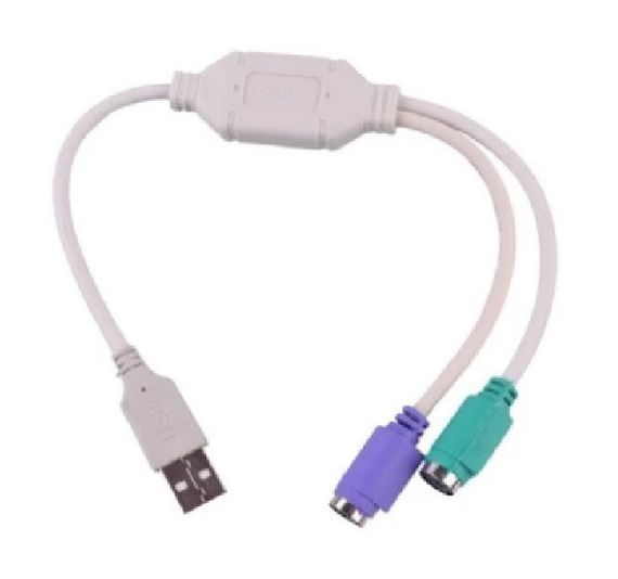 Переходник USB AM/2*PS2.20см,Блестер Q25