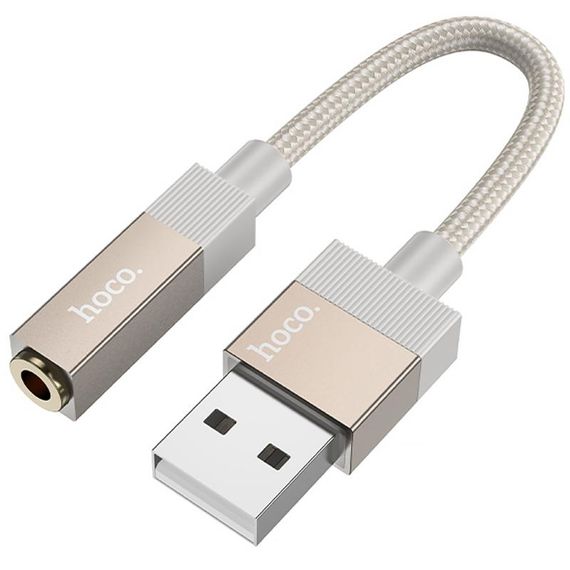 Перехідник Hoco UPA32D Clever USB to 3.5mm Gold | Зображення 2