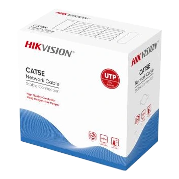 Кабель вита пара Hikvision (для внутрішньої прокладки) 24AWG UTP CAT 5E DS-1LN5E-S