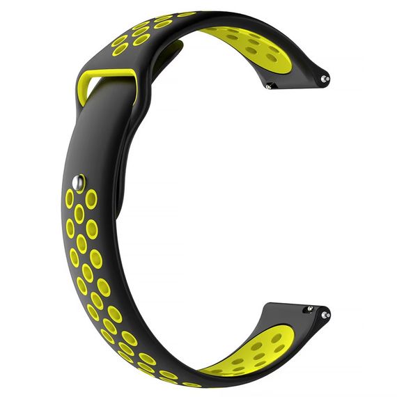 Силиконовый ремешок Active Air для Smart Watch 20mm Black / Yellow