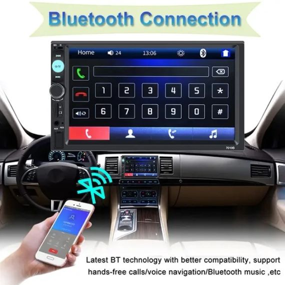Автомагнитола CML-PLAY 7010B 2DIN с пультом ДУ (сенсорный экран) | Зображення 2