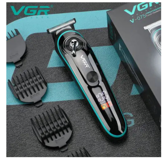 Профессиональный триммер для бороды и усов VGR V-075 ∙ Машинка VGR V-07 для стрижки волос и бороды