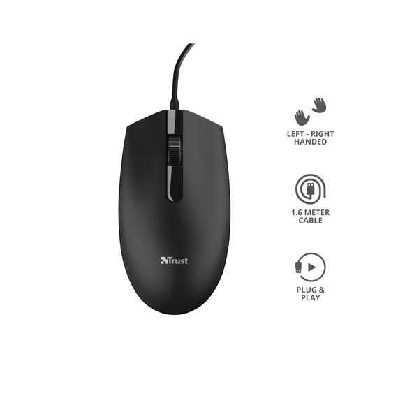 Мишка Trust Basi USB Black (24271) | Зображення 7