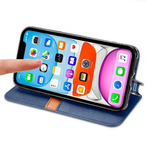 Шкіряний чохол-книжка GETMAN Cubic (PU) для Xiaomi Redmi Note 9/Redmi 10X | Зображення 3