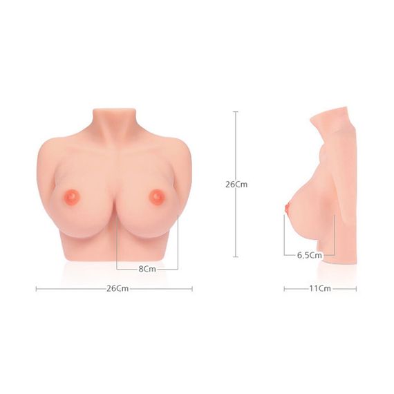 Мастурбатор-грудь Kokos Bouncing Titties F, Телесный | Зображення 2